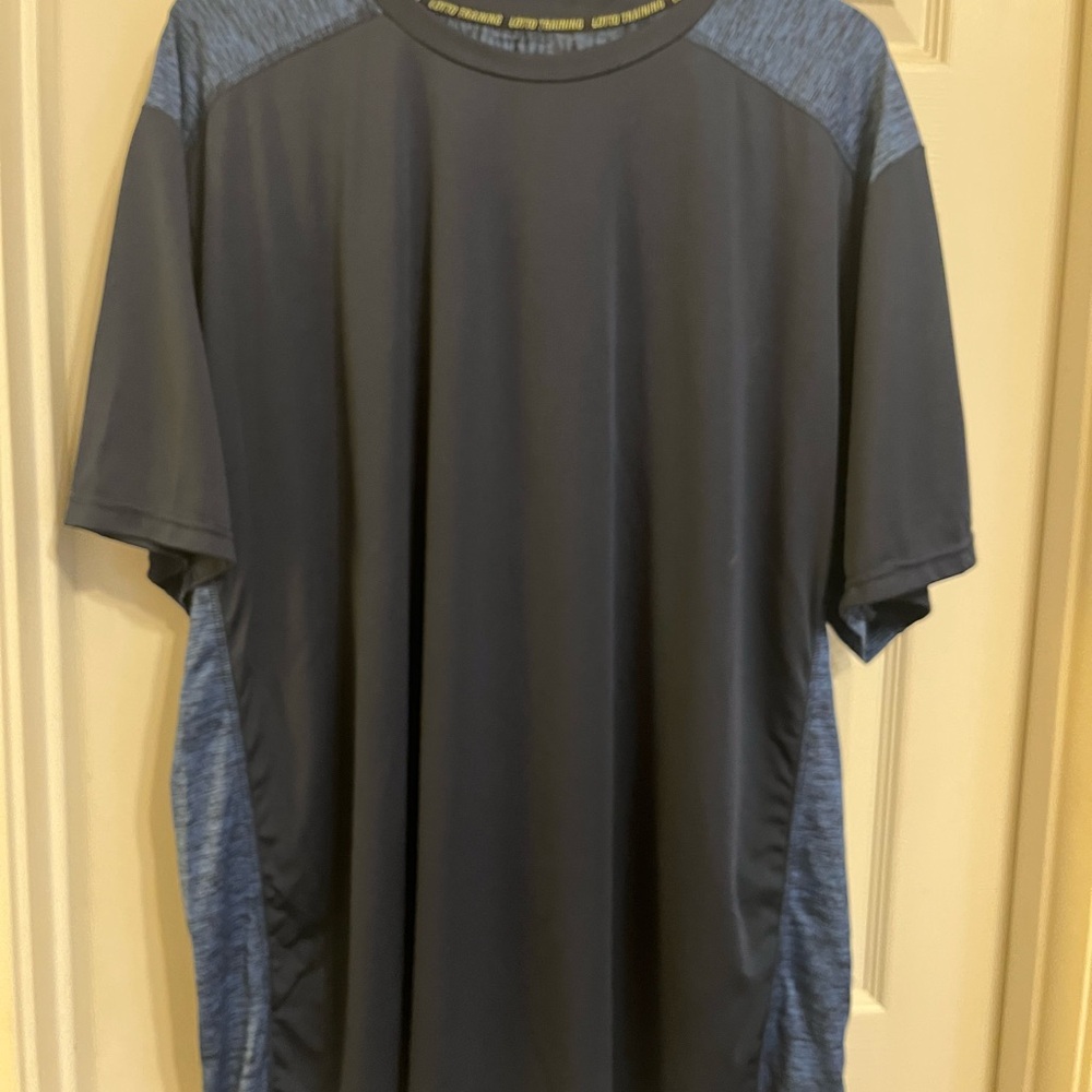 LOTTO Gray and Blue Short Sleeve Tee